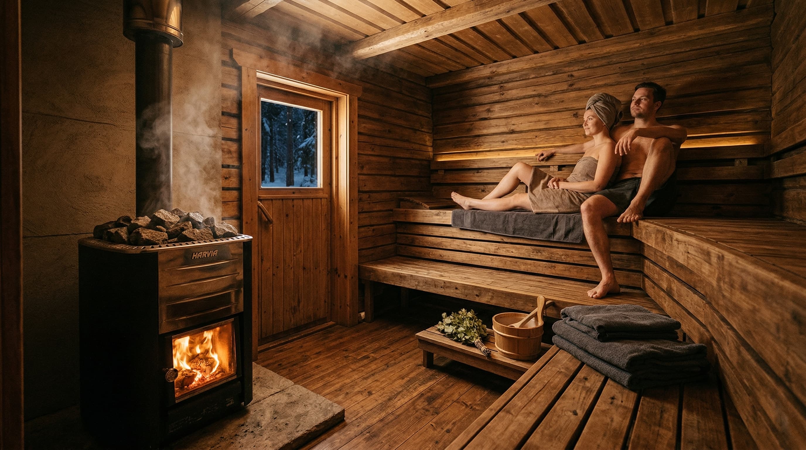 Sauna interiør